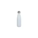 Variante Blanc - Bouteille isotherme personnalisable en inox recyclé 500 ml avec logo - R-Swing