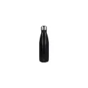 Variante Noir - Bouteille isotherme personnalisable en inox recyclé 500 ml avec logo - R-Swing