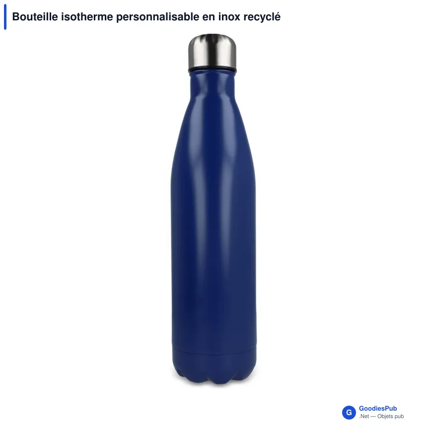 Bouteille isotherme personnalisable en inox recyclé 750 ml avec logo - R-Swing - Image 5