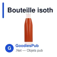 Bouteille isotherme personnalisable en inox recyclé 750 ml avec logo - R-Swing - Miniature 6