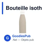 Bouteille isotherme personnalisable toucher doux 500 ml avec logo - R-Swing - Miniature 3