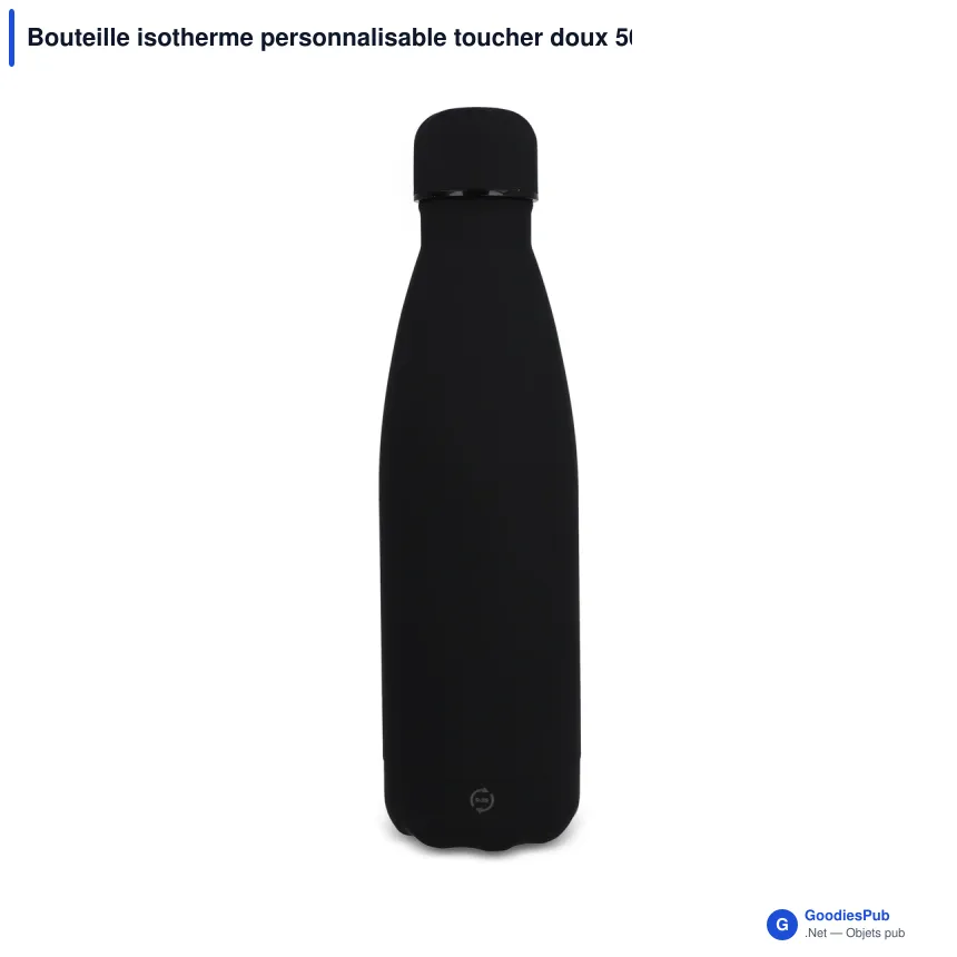 Bouteille isotherme personnalisable toucher doux 500 ml avec logo - R-Swing - Image 8