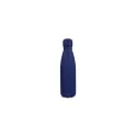 Variante Bleu foncé - Bouteille isotherme personnalisable toucher doux 500 ml avec logo - R-Swing