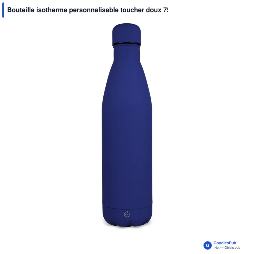 Bouteille isotherme personnalisable toucher doux 750 ml avec logo - R-Swing - Image 4