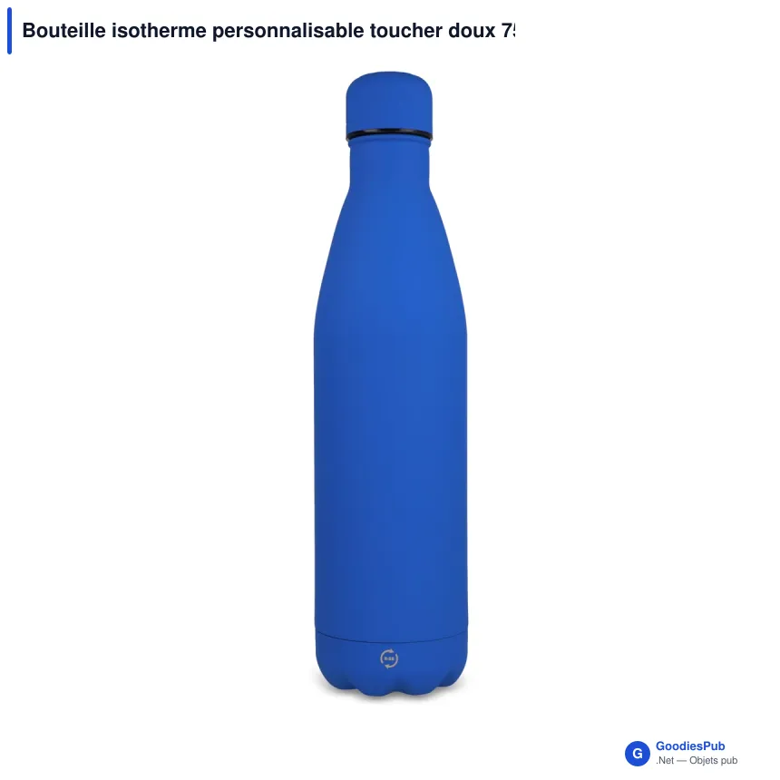 Bouteille isotherme personnalisable toucher doux 750 ml avec logo - R-Swing - Image 6
