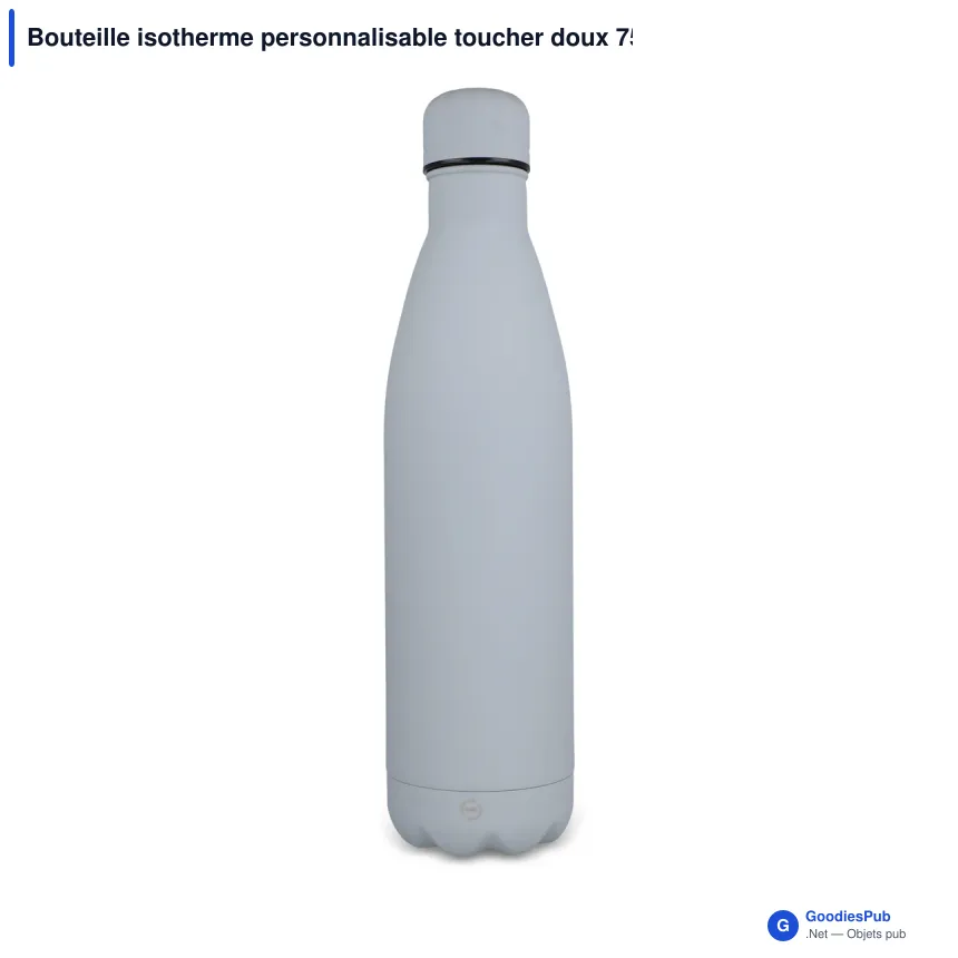 Bouteille isotherme personnalisable toucher doux 750 ml avec logo - R-Swing - Image 8