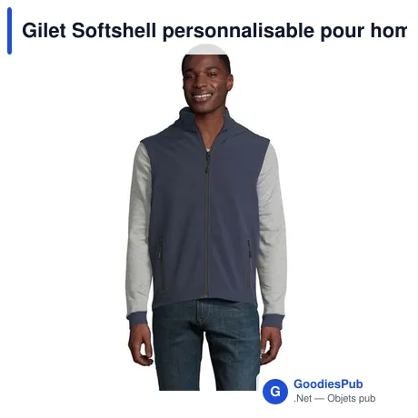 Gilet Softshell personnalisable pour homme avec logo - RACE BW MEN