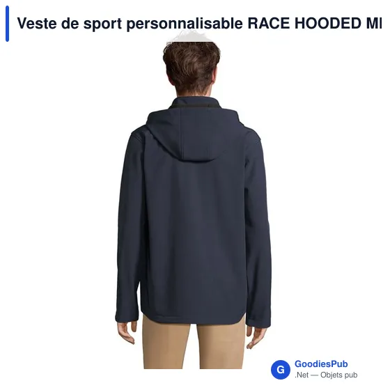 Veste de sport personnalisable RACE HOODED MEN avec logo - Image 5