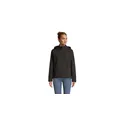 Variante noir - Veste de sport personnalisable RACE HOODED pour femmes avec logo