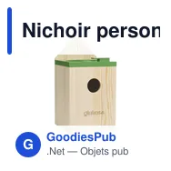 Nichoir personnalisé Rackpack Bird Mansion pour logo d'entreprise - Miniature 1