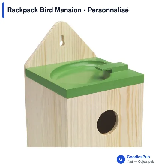 Nichoir personnalisé Rackpack Bird Mansion pour logo d'entreprise - Image 2