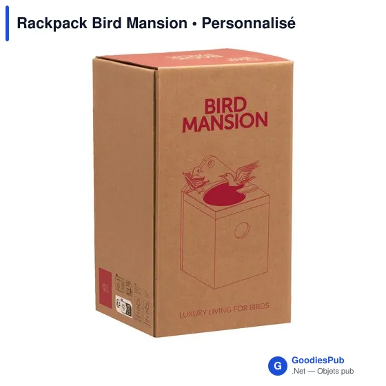 Nichoir personnalisé Rackpack Bird Mansion pour logo d'entreprise - Image 3