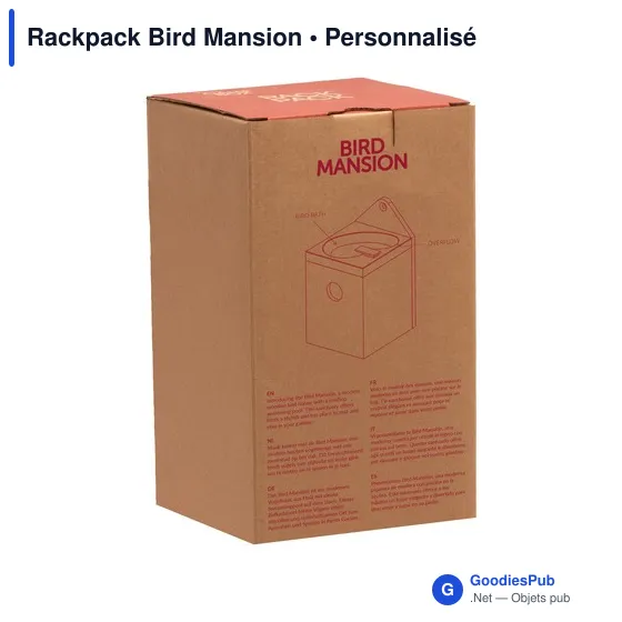 Nichoir personnalisé Rackpack Bird Mansion pour logo d'entreprise - Image 4
