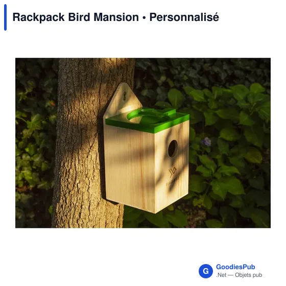 Nichoir personnalisé Rackpack Bird Mansion pour logo d'entreprise - Image 5