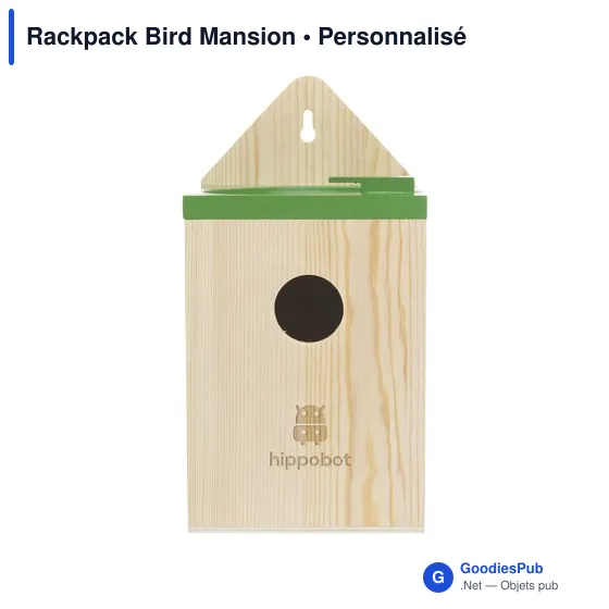 Nichoir personnalisé Rackpack Bird Mansion pour logo d'entreprise - Image 6
