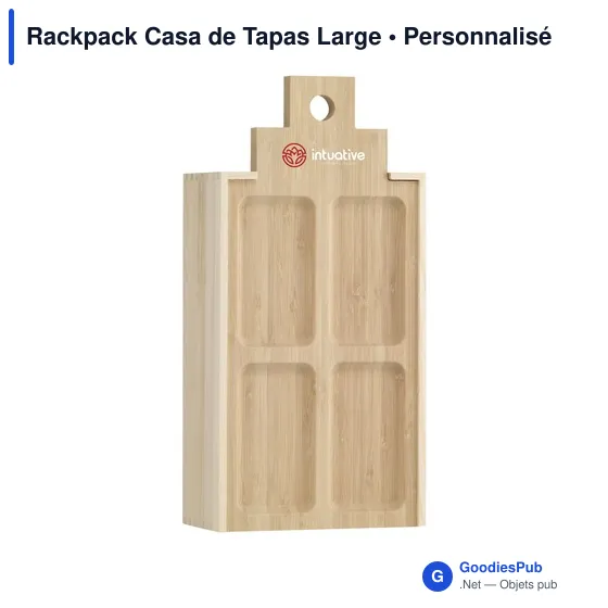 Coffret cadeau à vin Rackpack Casa de Tapas Large personnalisable avec logo - Image 1