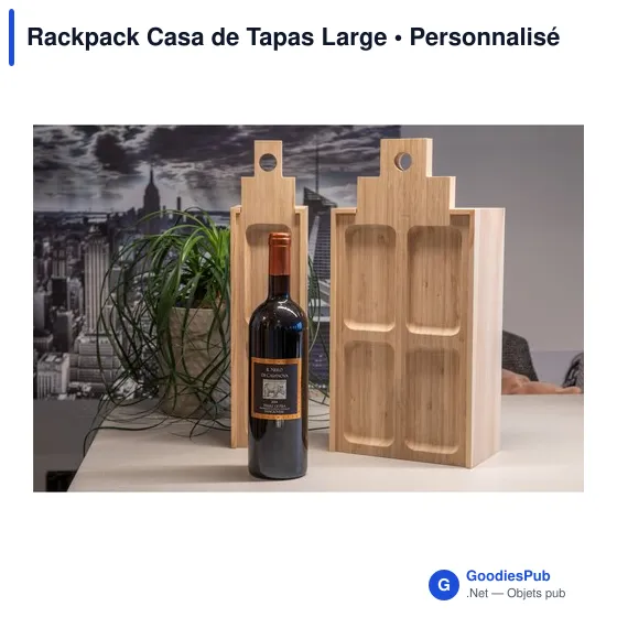 Coffret cadeau à vin Rackpack Casa de Tapas Large personnalisable avec logo - Image 5