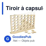 Tiroir à capsules de café personnalisable Rackpack Connect Four Cupsavec logo - Miniature 1