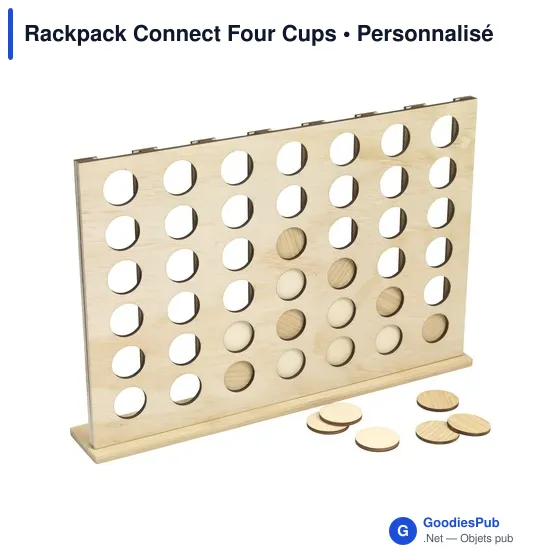 Tiroir à capsules de café personnalisable Rackpack Connect Four Cupsavec logo - Image 1