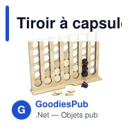 Tiroir à capsules de café personnalisable Rackpack Connect Four Cupsavec logo - Miniature 2