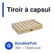 Tiroir à capsules de café personnalisable Rackpack Connect Four Cupsavec logo - Miniature 3