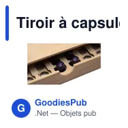 Tiroir à capsules de café personnalisable Rackpack Connect Four Cupsavec logo - Miniature 5