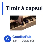 Tiroir à capsules de café personnalisable Rackpack Connect Four Cupsavec logo - Miniature 6