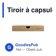 Tiroir à capsules de café personnalisable Rackpack Connect Four Cupsavec logo - Miniature 9