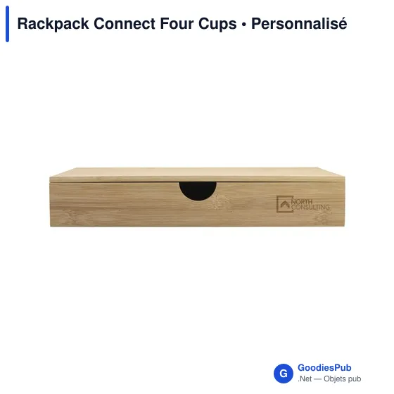 Tiroir à capsules de café personnalisable Rackpack Connect Four Cupsavec logo - Image 9