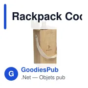 Rafraîchisseur à vin personnalisable Rackpack avec logo - Miniature 1