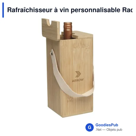 Rafraîchisseur à vin personnalisable Rackpack avec logo