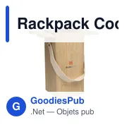 Rafraîchisseur à vin personnalisable Rackpack avec logo - Miniature 2