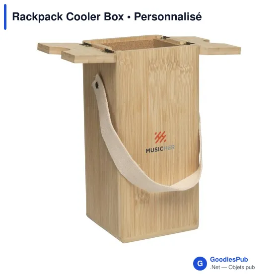 Rafraîchisseur à vin personnalisable Rackpack avec logo - Image 2