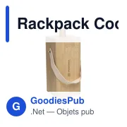 Rafraîchisseur à vin personnalisable Rackpack avec logo - Miniature 5