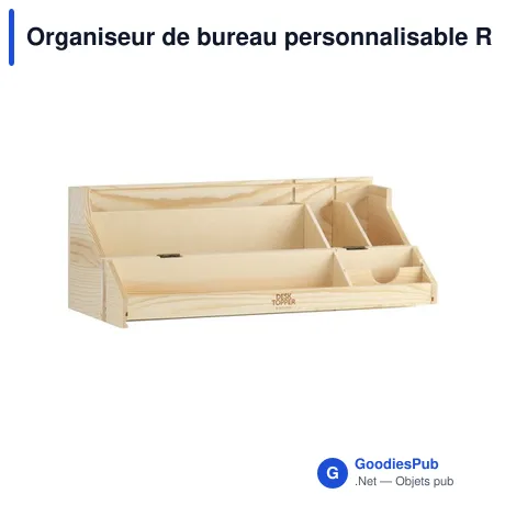 Organiseur de bureau personnalisable Rackpack Desk Topper avec logo