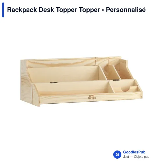 Organiseur de bureau personnalisable Rackpack Desk Topper avec logo - Image 1