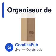 Organiseur de bureau personnalisable Rackpack Desk Topper avec logo - Miniature 8