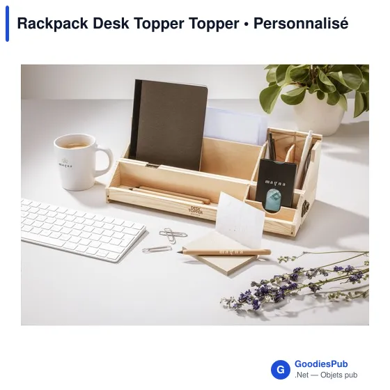Organiseur de bureau personnalisable Rackpack Desk Topper avec logo - Image 10