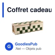 Coffret cadeau personnalisable Rackpack Gamebox Checkers avec logo - Miniature 7