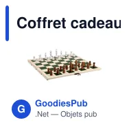 Coffret cadeau personnalisable Rackpack Gamebox Chess avec logo - Miniature 2