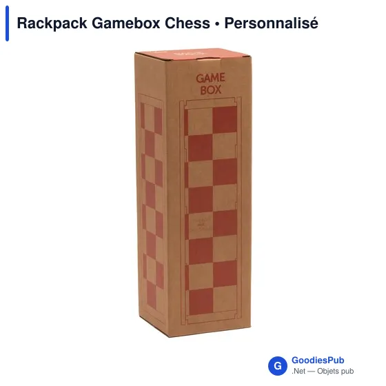Coffret cadeau personnalisable Rackpack Gamebox Chess avec logo - Image 3