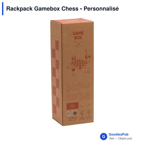 Coffret cadeau personnalisable Rackpack Gamebox Chess avec logo - Image 4