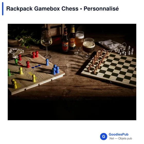 Coffret cadeau personnalisable Rackpack Gamebox Chess avec logo - Image 5