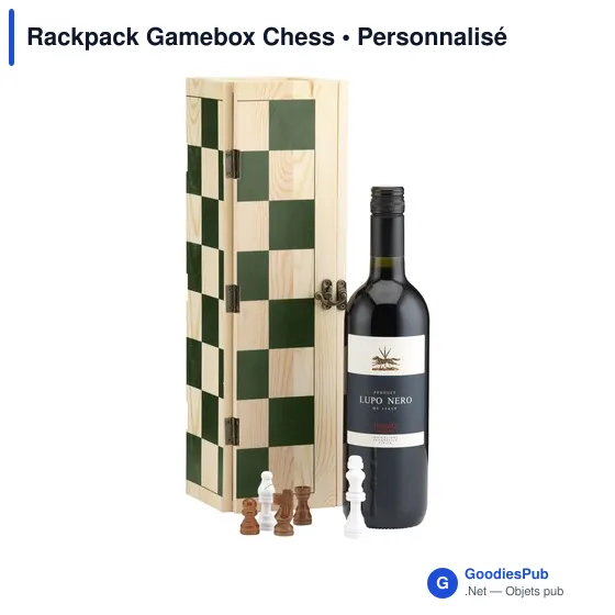 Coffret cadeau personnalisable Rackpack Gamebox Chess avec logo - Image 6