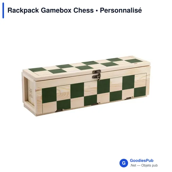 Coffret cadeau personnalisable Rackpack Gamebox Chess avec logo - Image 7
