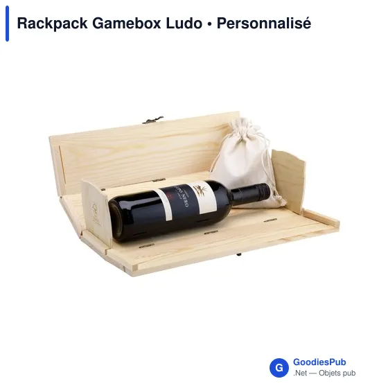 Coffret cadeau personnalisable Rackpack Gamebox Ludo avec logo - Image 1