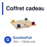 Coffret cadeau personnalisable Rackpack Gamebox Ludo avec logo - Miniature 2