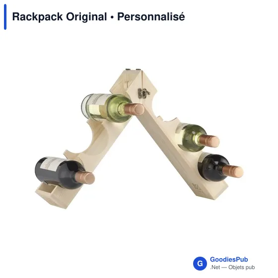 Rack à bouteille personnalisable Rackpack Original avec logo - Image 1