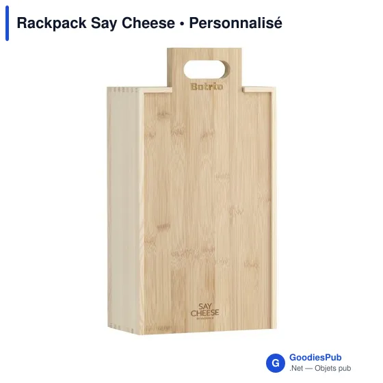 Coffret cadeau personnalisable Rackpack Say Cheese avec logo - Image 2