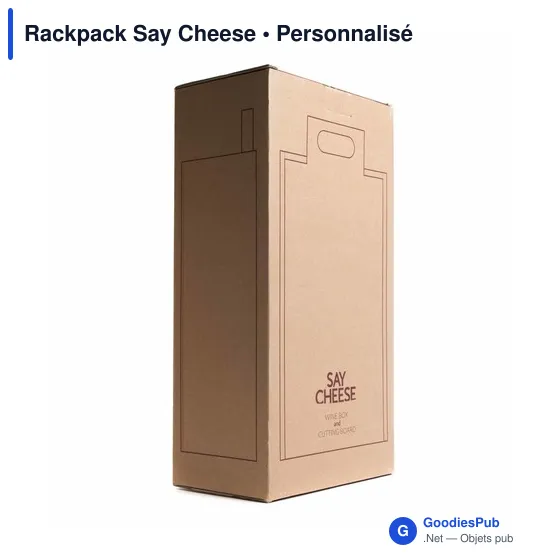 Coffret cadeau personnalisable Rackpack Say Cheese avec logo - Image 5
